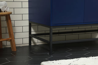 42 inch Single bathroom vanity in blue