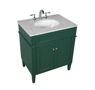 30 inch Single bathroom vanity in green