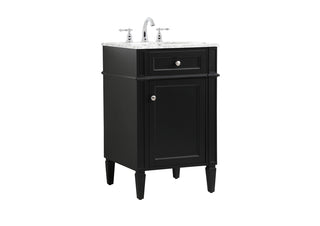 21 inch Single bathroom vanity in black