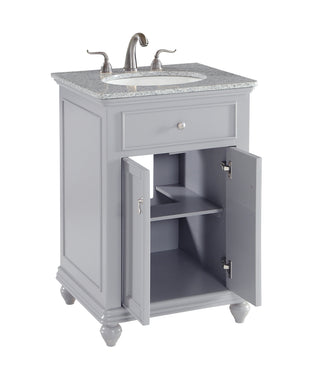 24 In. Single Bathroom Vanity Set In Light Grey