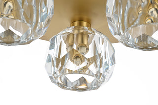 Graham 3 Light Ceiling Lamp in Gold