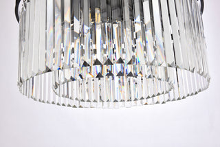 Sydney 8 light Matte Black Chandelier Clear Royal Cut Crystal