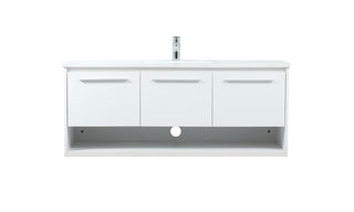 48 inch Single bathroom vanity in white