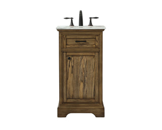 19 inch Single bathroom vanity in driftwood