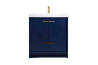 30 inch Single bathroom vanity in Blue