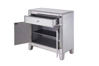 1 Drawer 2 Doors Cabinet 28 in. x 13-1/4 in. x 28-1/4 in. in silver paint
