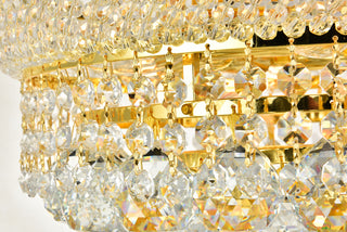 Primo 6 light Gold Flush Mount Clear Royal Cut Crystal