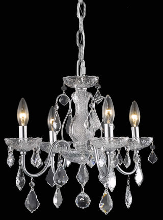 Calista Collection Pendant D17in H15in Lt:4 Chrome Finish 