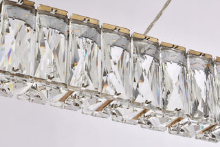 Monroe 47 inch LED linear pendant in gold