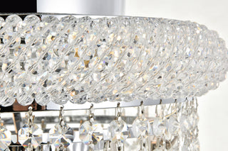 Primo 4 light Chrome Flush Mount Clear Royal Cut Crystal