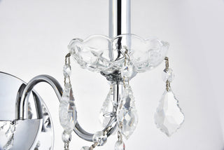 St. Francis 2 light Chrome Wall Sconce Clear Royal Cut Crystal