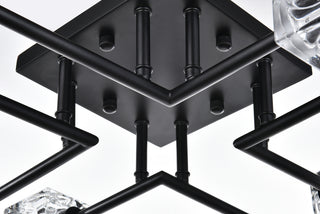 Lyra 32 inch Flush Mount in Black