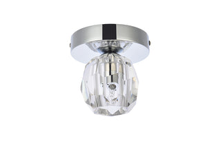 Eren 1 light chrome flush mount