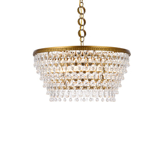 Nordic 6 lights brass chandelier