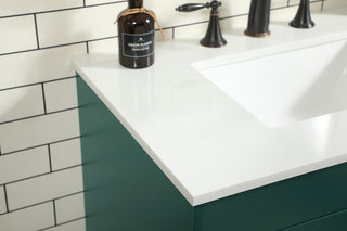 30 inch Single bathroom vanity in green