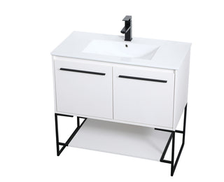 36 inch  Single Bathroom Vanity in White