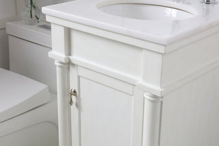 18 in. Single Bathroom Vanity set in antique white