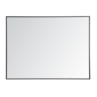 Metal frame rectangle mirror 36 inch in Black