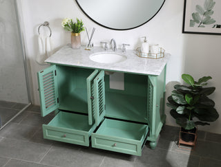 48 inch Single Bathroom Vanity in Vintage Mint