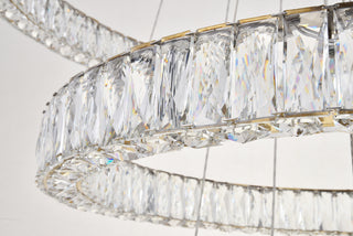 Monroe Integrated LED chip light Gold Chandelier Clear Royal Cut Crystal