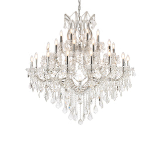 Maria Theresa 37 light Chrome Chandelier Clear Royal Cut Crystal