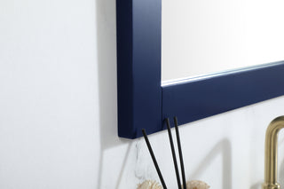 Aqua vanity mirror 27x36 inch in blue