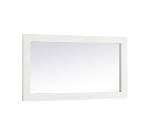 Aqua rectangle vanity mirror 18 inch in White