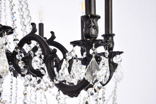 Rosalia 10 light Dark Bronze Chandelier Clear Royal Cut Crystal