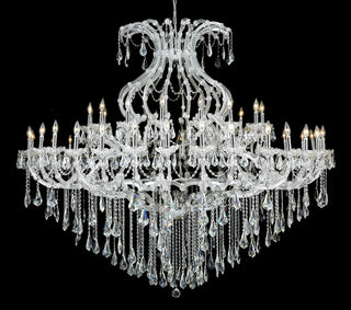 Maria Theresa 49 light Chrome Chandelier Clear Royal Cut Crystal