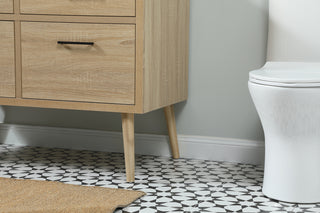 42 inch Single bathroom vanity in mango wood