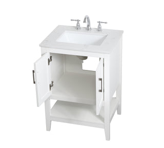 24 inch Single Bathroom Vanity in White