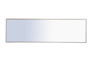 Metal frame Rectangle Mirror 18 inch Silver