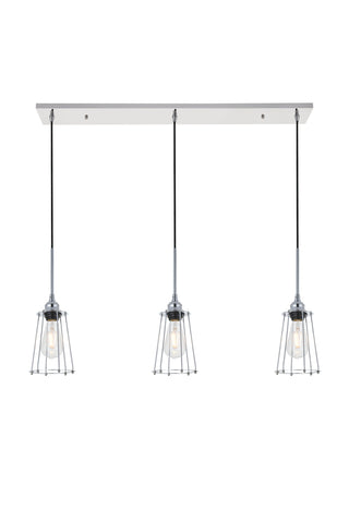Auspice 3 light chrome Pendant