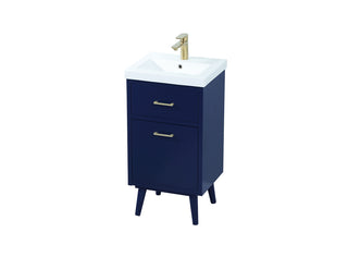 18 inch bathroom vanity in Blue