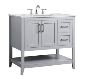 36 inch Single Bathroom Vanity in Grey