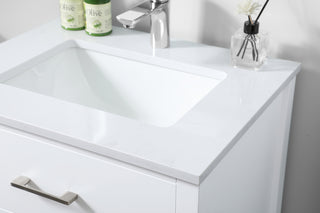 24 Inch SIngle Bathroom Vanity In White