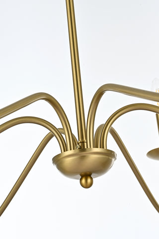 Rohan 30 inch chandelier in Satin Gold