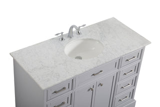 48 In. Single Bathroom Vanity Set In Light Grey