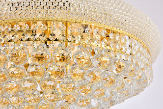 Primo 24 light Gold Flush Mount Clear Royal Cut Crystal