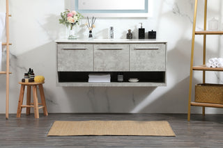 48 inch Single bathroom vanity in concrete grey