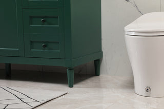 60 inch double bathroom vanity in green