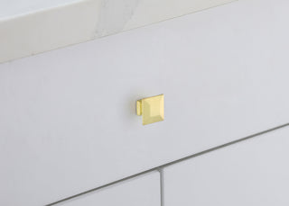 Cecil 1.3" Brushed Gold Square Knob Multipack (Set of 10)