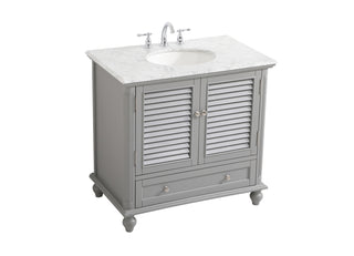 36 inch Single bathroom vanity in grey