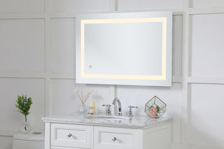 Helios 24in x 36in Hardwired LED mirror with touch sensor and color changing temperature 3000K/4200K/6400K