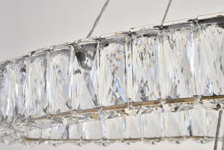 Monroe Integrated LED light Gold Chandelier Clear Royal Cut Crystal