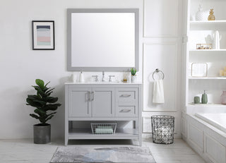 42 inch Single Bathroom Vanity in Grey