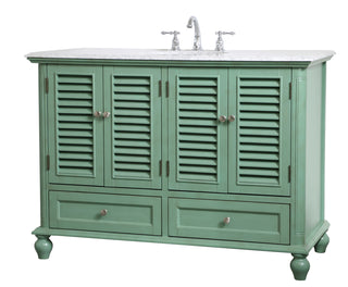 48 inch Single Bathroom Vanity in Vintage Mint