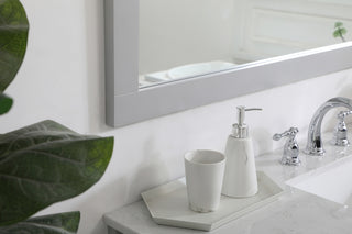 Aqua rectangle vanity mirror 48 inch in Grey