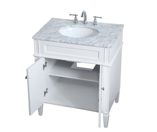 30 inch Single bathroom vanity in White