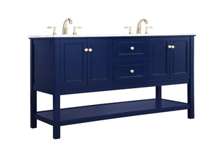 60 inch Single bathroom vanity in Blue